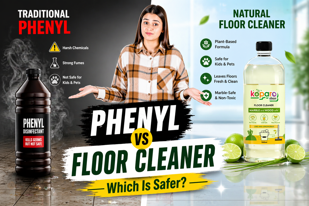 Phenyl vs Floor Cleaner: Which Is Safer for Your Home? – Koparo Clean