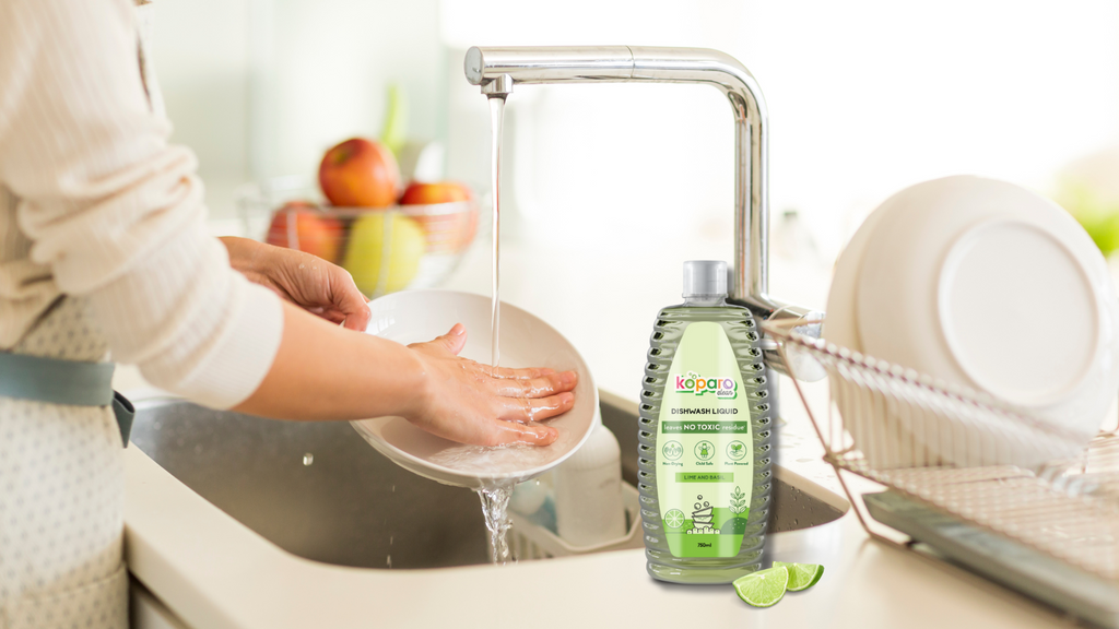 How to Clean Tough Grease Naturally with Koparo Dishwash Gel