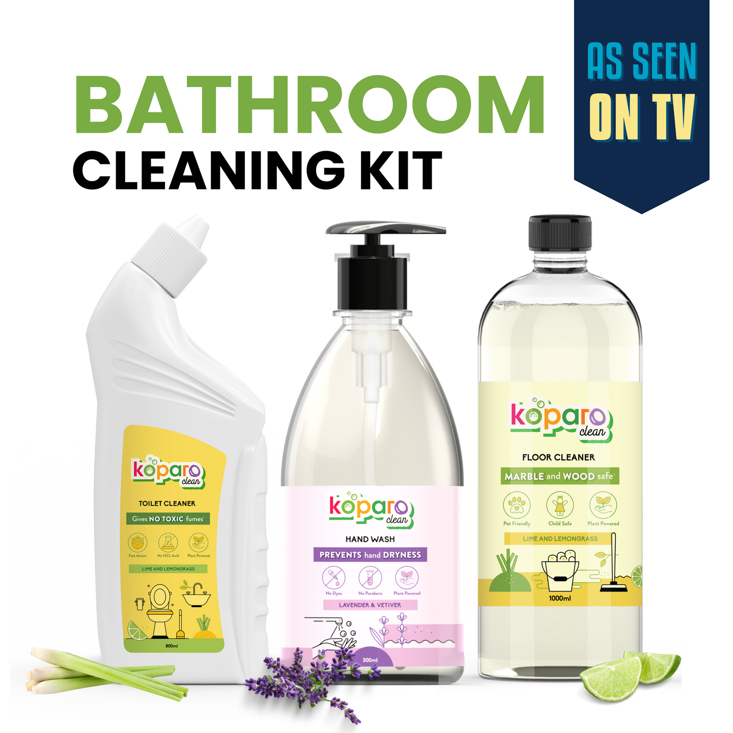 Floor Cleaner (1L) + Toilet Cleaner (800ml) + Hand W Floor Cleaner (1L) + Toilet Cleaner (800ml) + Hand W