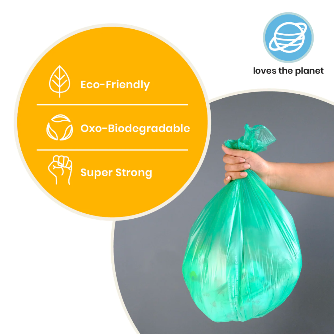 Netko Clear Plastic Leak Proof Kitchen Waste Basket Garbage Bags