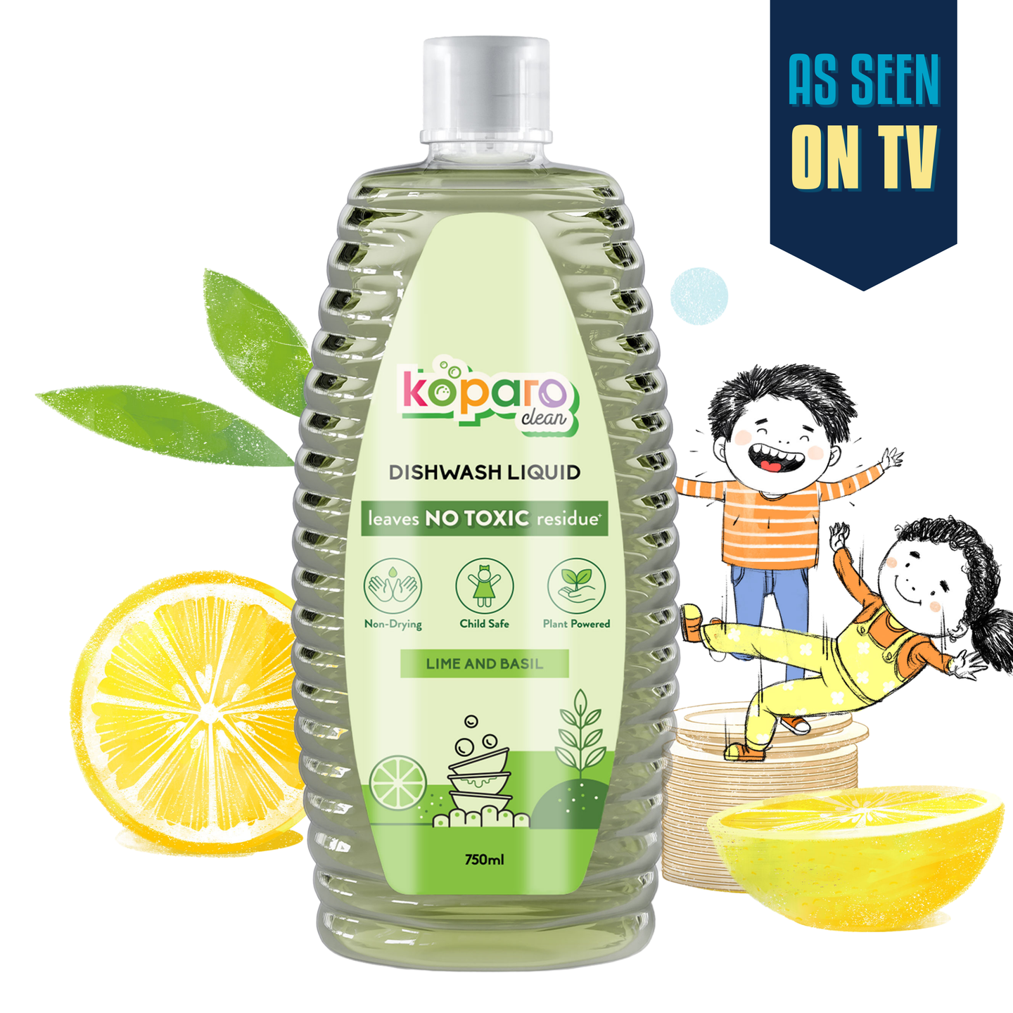 Natural Dishwashing Liquid - Lime - 750ml