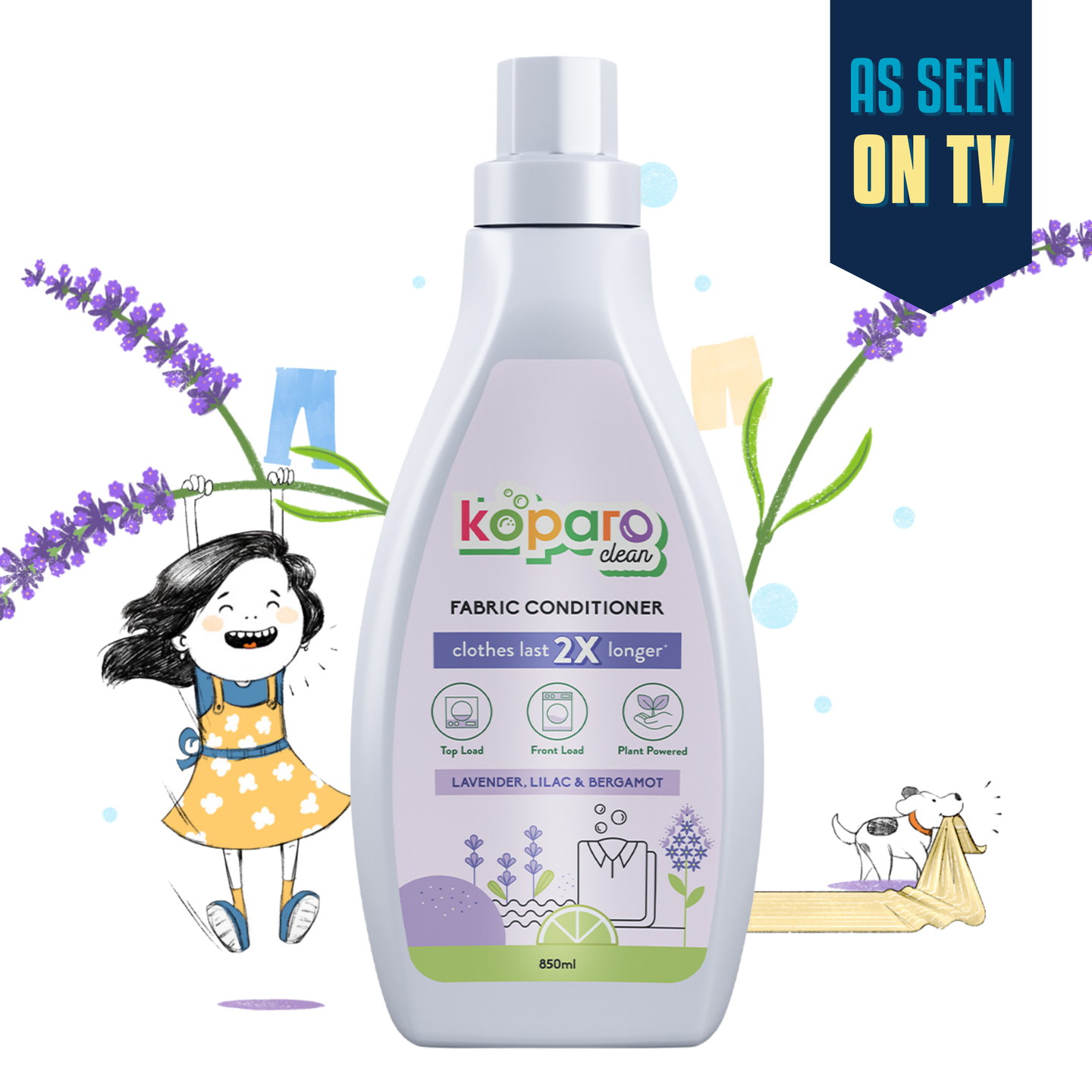 Natural Fabric Conditioner - Lavender - 850ml