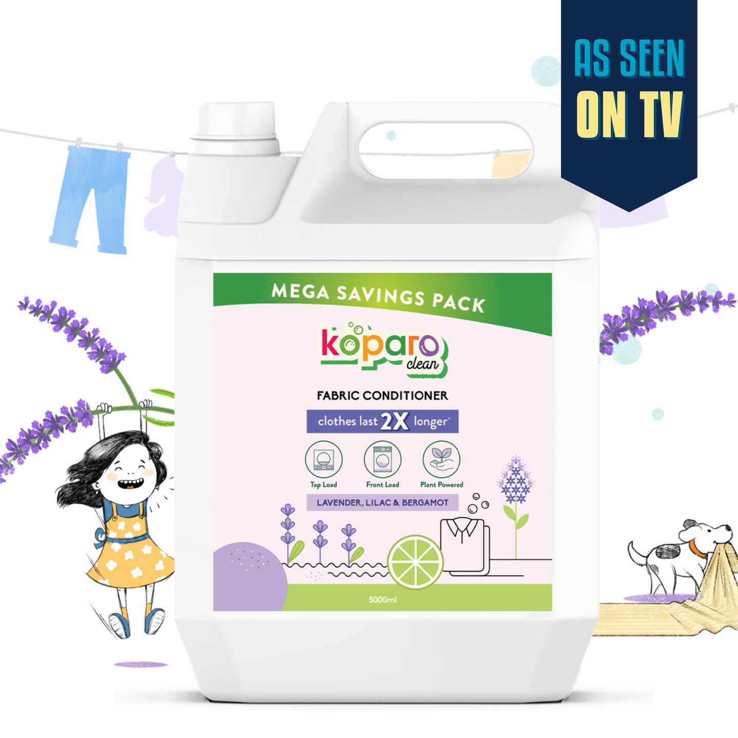 Natural Fabric Conditioner - Lavender - 5 litres