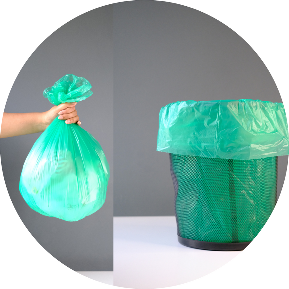 Compostable Biodegradable Golden Large Trash Plastic Bags