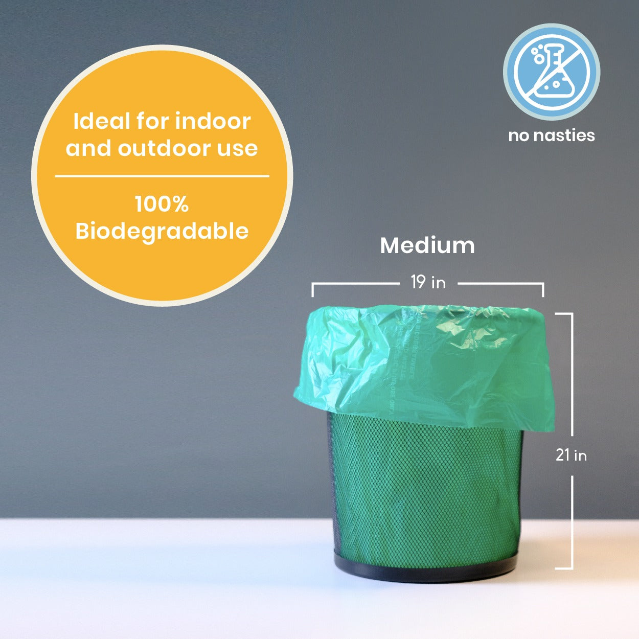 Plain Plastic OXO Biodegradable Garbage Bag, Size: Small & medium