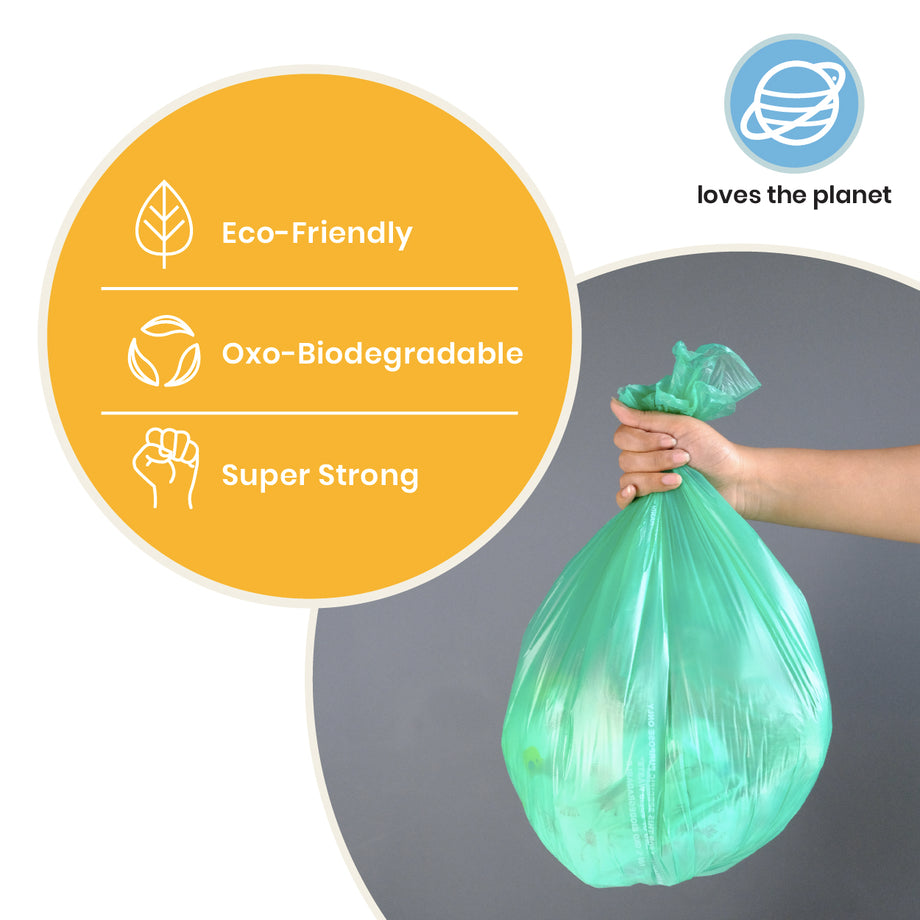 Recyclable Trash bags Compostable Garbage Bags oxo biodegradable plastic  bags
