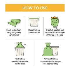 Buy Haahaa Oxo-Biodegradable Garbage Bags - Jumbo, Green, Compostable,  Twist & Tie, 60 cm x 127 cm Online at Best Price of Rs 180 - bigbasket